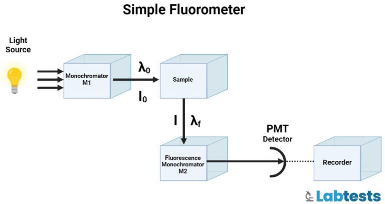 Simple fluorometer